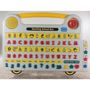 Kool Toyz Teaching School Bus Activity Center Music Letters Spelling Shapes